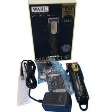 Wahl Professional 5 Star Edition 8148-100 Gold Cordless Magic Clip Black NEW
