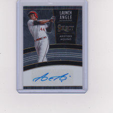 Aristides Aquino 2020 Panini Select #LLA-AA Launch Angle RC Auto /250 Reds