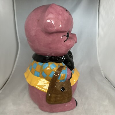 Vintage Large Piggy Bank Missing Plug | eBay