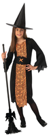 Wirtschafts HexenkostüM MäDchen Halloween Hexen KostüM Outfit + Hut