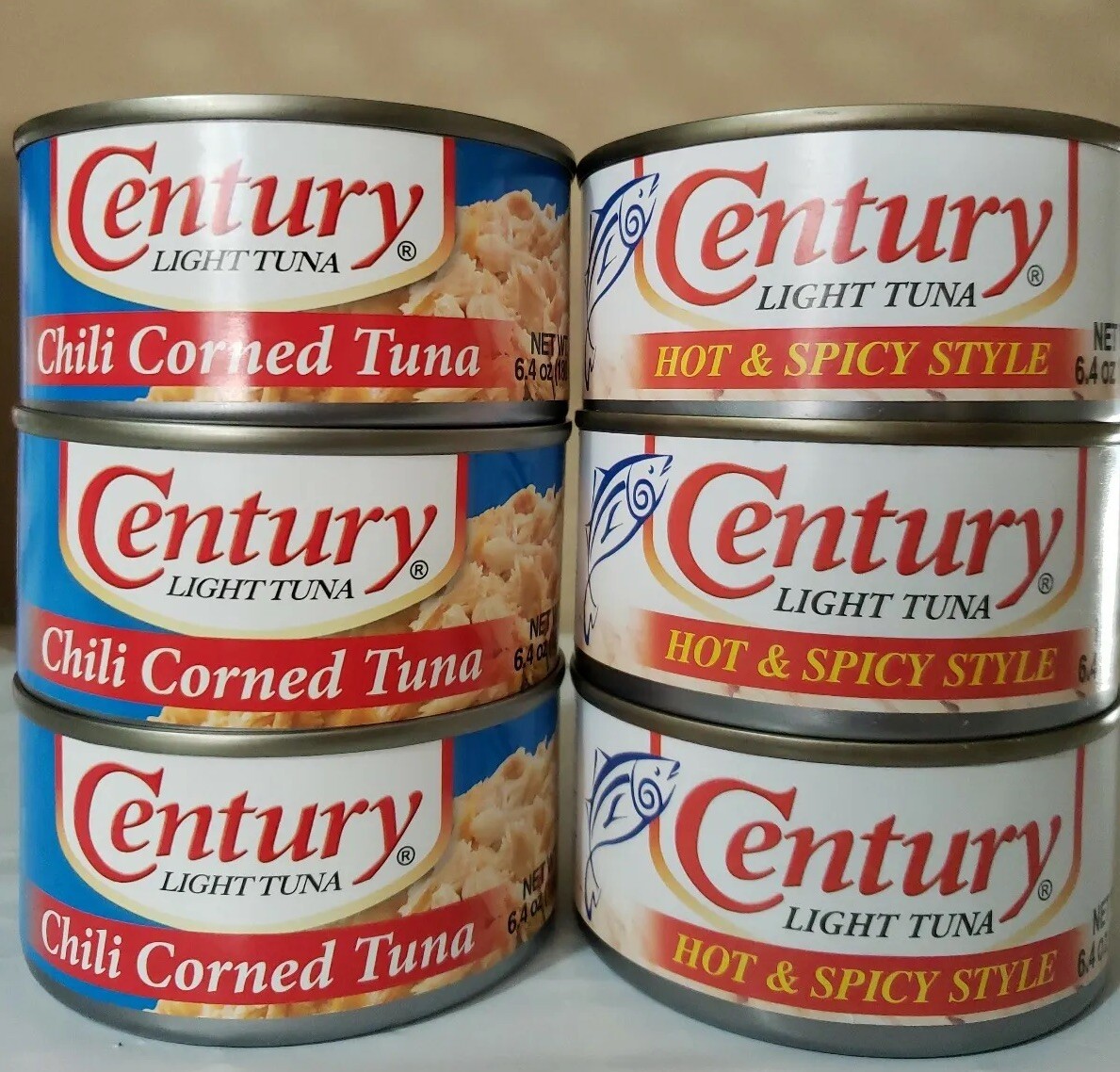 Flavors Century Light Tuna HOT& SPICY CHILLI CORNED TUNA