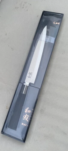 Kai Wasabi Black ~ 8 1/4 Yanagiba Sushi Knife Made In JAPAN 6721Y New