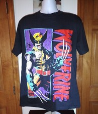 1993 Vintage Marvel Wolverine T-Shirt: Large