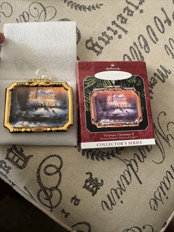 1998 Victorian Christmas II Thomas Kinkade Hallmark Keepsake Ornament