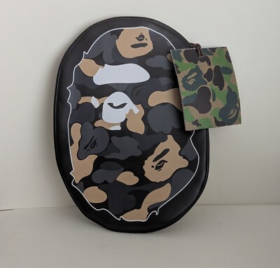 BAPE A Bathing Ape Madison Avenue Ape Head Camo Zippered Pouch