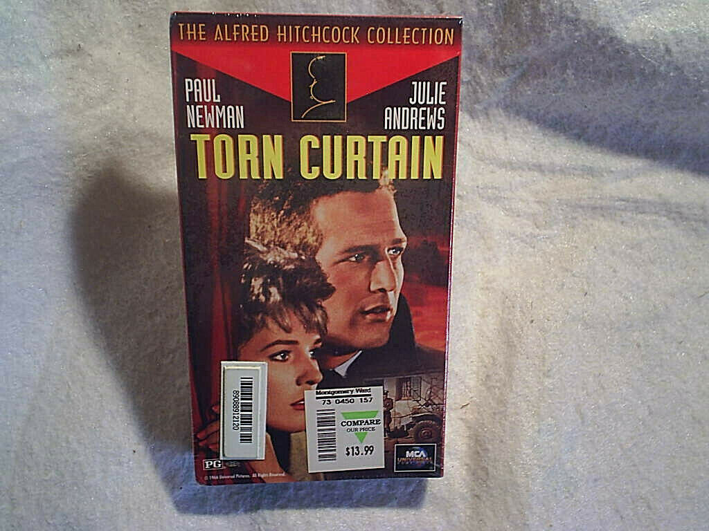 TORN CURTAIN VHS MOVIE SEALED,*Watermarks,Hitchcock,paul newman