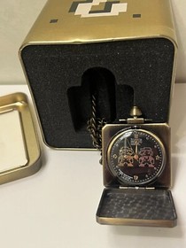 Montre Gousset Pocket clock watch Nintendo Super Mario Bros Nes Hatena Block