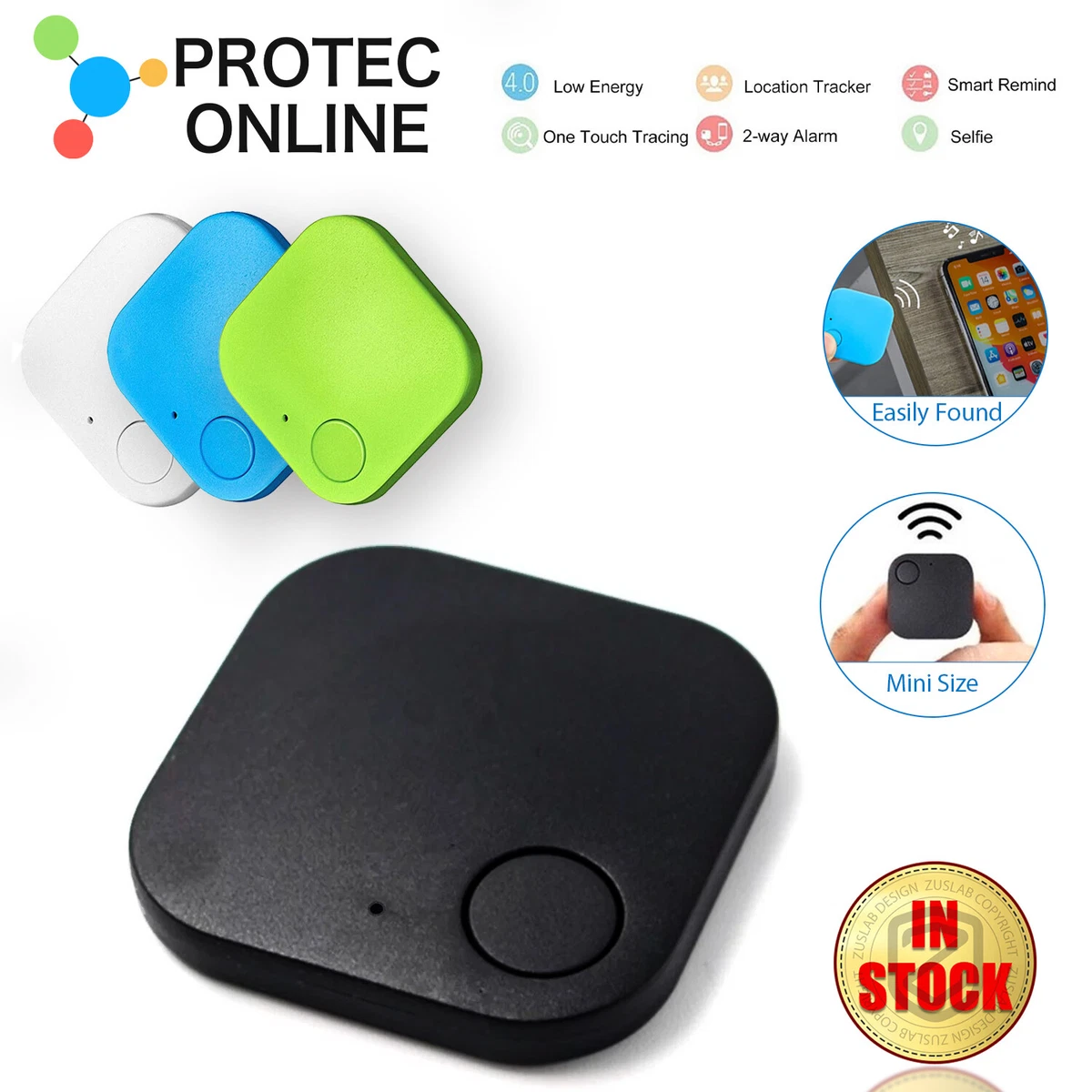 Smart Air Tag GPS Bluetooth Tracking for Pets Key kids For IOS & Android  Support 