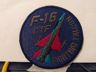 USAF, F-16 Ctf Fighting Falcon Rund 10.2x10.2cm