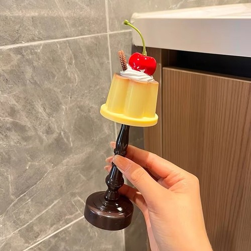 Cute Pudding Mini Night Light Bedside Table Lamp Bar Desktop Ornament Gift US - Picture 12 of 13