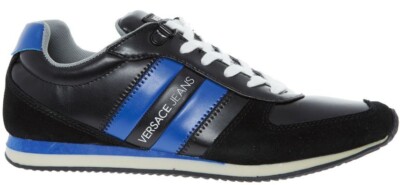 Versace Jeans Sneaker/Turnschuhe Herren Schwarz & Blau Leder&Sonstige - 40EU (6,5UK)
