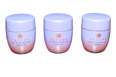 3 Pack Tatcha The Rice Polish: Gentle Foaming Enzyme Exfoliant Powder 10g / 0.35