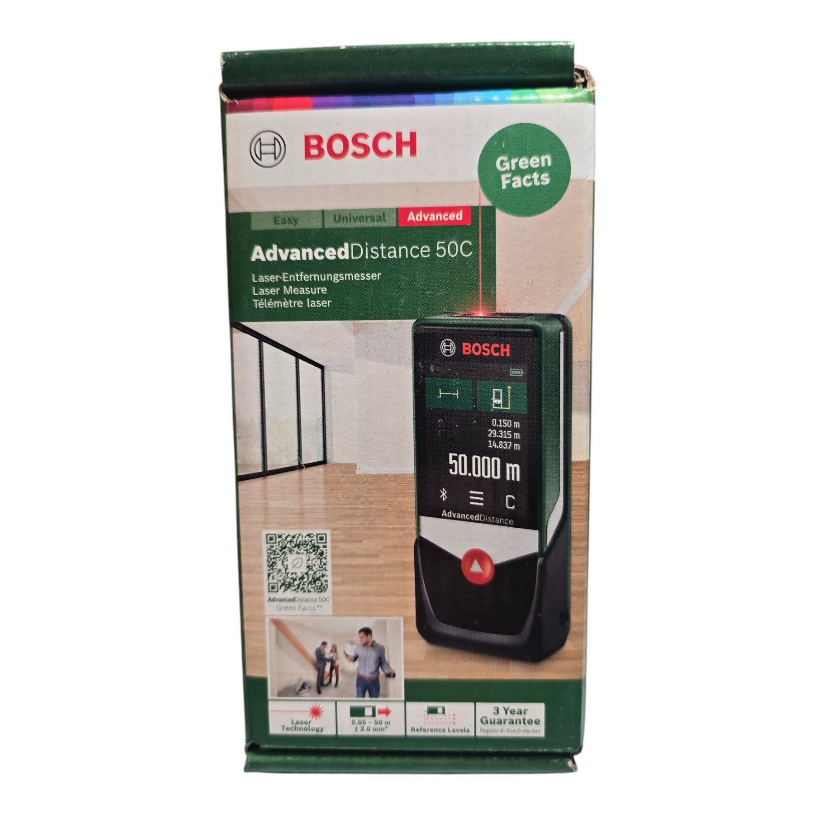 Bosch ADVANCEDDISTANCE 50C Laser Distance Measure 50m
