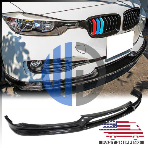 Parachoques estándar estilo 3D carbono labio delantero para BMW F30 F31 OE 2012 2013 2014 2015 - Imagen 2 de 7