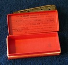 Antique Kratt Early Patent? Wooden Body Harp Style Pitch Pipe & Original Box Exc — photo 9
