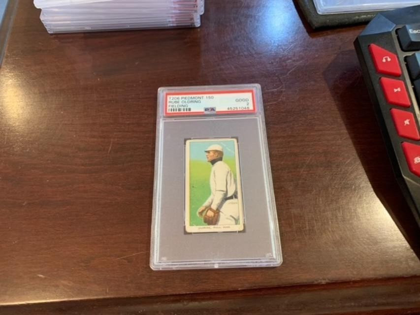 1909-1911 T206 Rube Oldring Fielding PSA 2 GD Piedmont 150