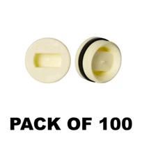 Universal White Plastic Bung Plug (20mm) Jug Bottle Container for Caravan Car