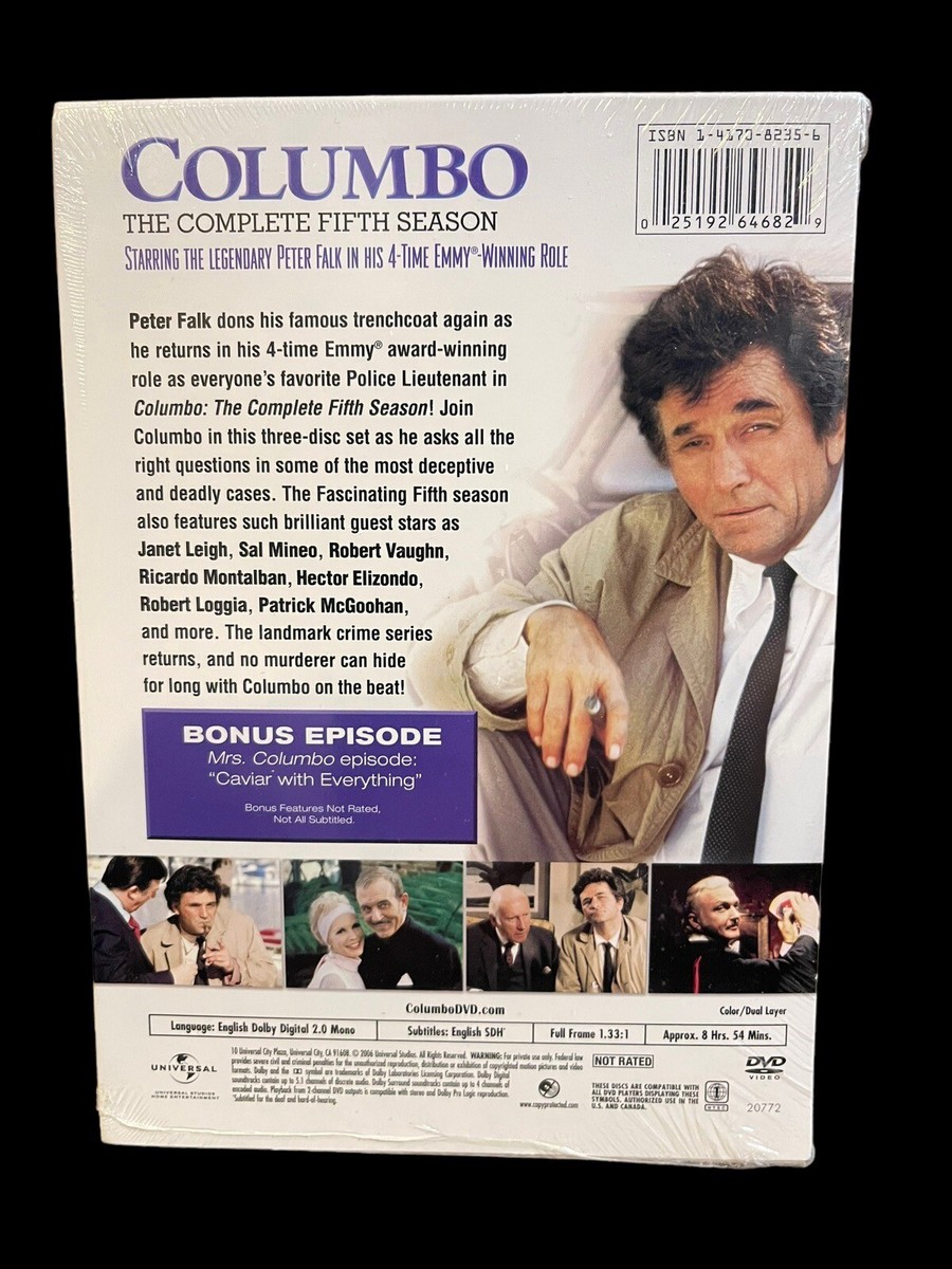 Columbo: Complete Fifth Season (DVD 2006) TV Crime Show Comedy