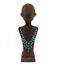 Zad Necklace Faux Turquoise 19.5-21"