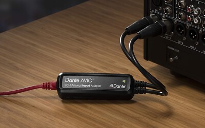 Audinate Dante AVIO 2-Channel Analog Input Adapter for Dante Audio