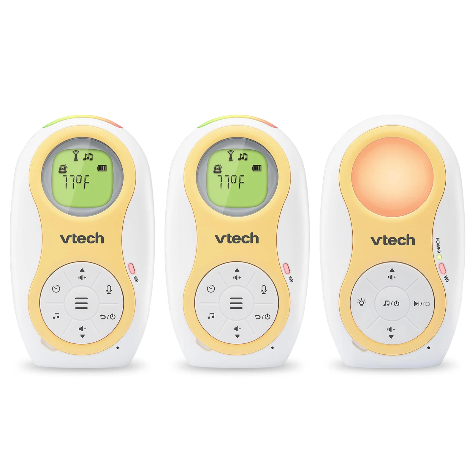 VTech Long Range Audio Baby Monitor with 2 Parent Units and Nightlight DM1215-2