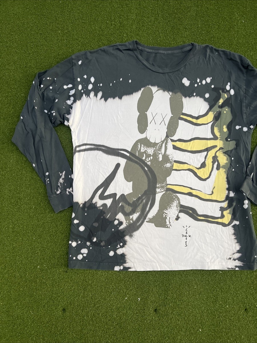 新作【CACTUS JACK】CACTUS JACK+KAWS FOR FRAGMENT L/S T-SHIRT Travis Scott Cactus Jack x Kaws For Fragment L/S Long Sleeve