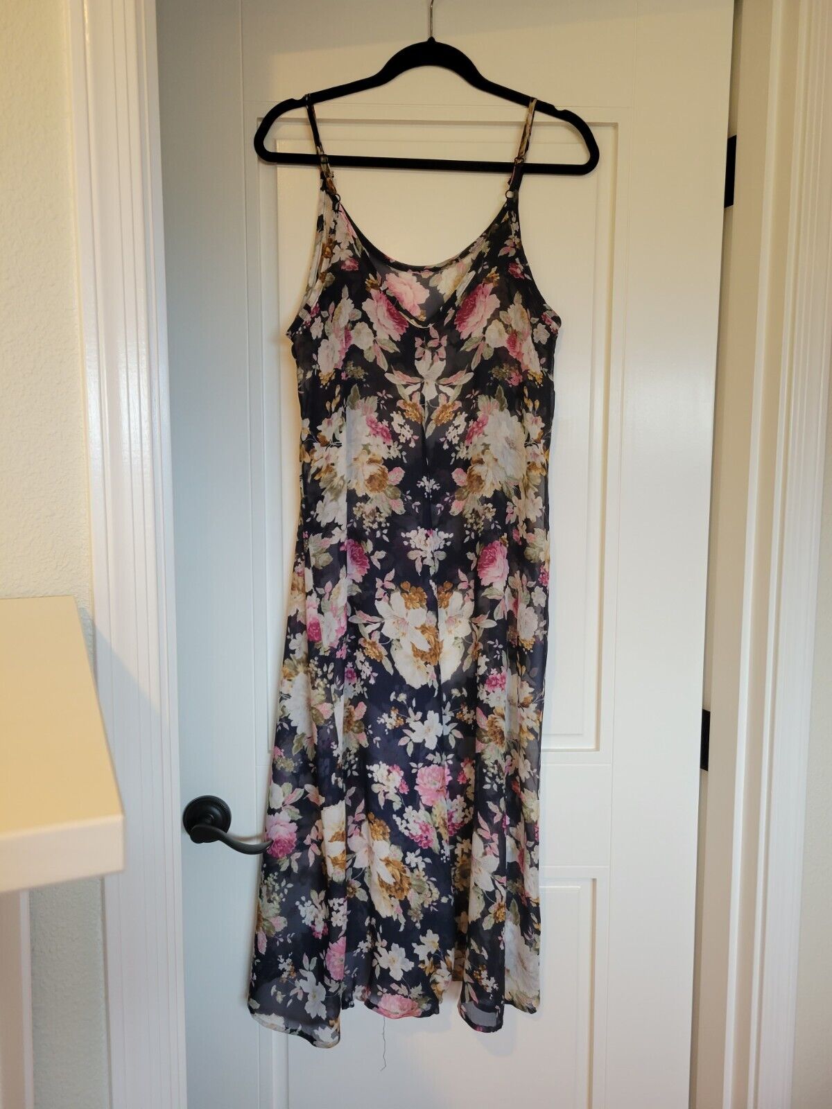 Chiffon Maxi Floral Dress Small