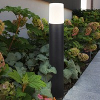 Sockelleuchte AußEnlampe Stehlampe Led Wegeleuchte Schwarz Opal Terrassenlampe