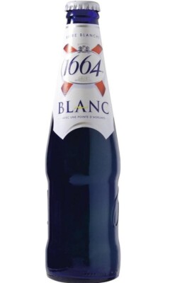 12 Flaschen Kronenbourg 1664 Blanc Weißbier mit Citrus 5% Alc.  MEHRWEG Pfand