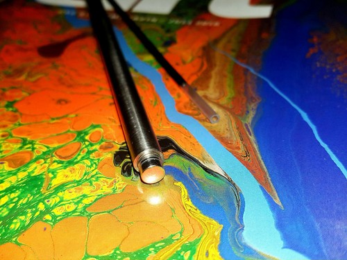Unikat Fallminenstift 3.15mm titan natürliche Oberfläche +Farb - Kugelschreiber - Bild 5 von 7