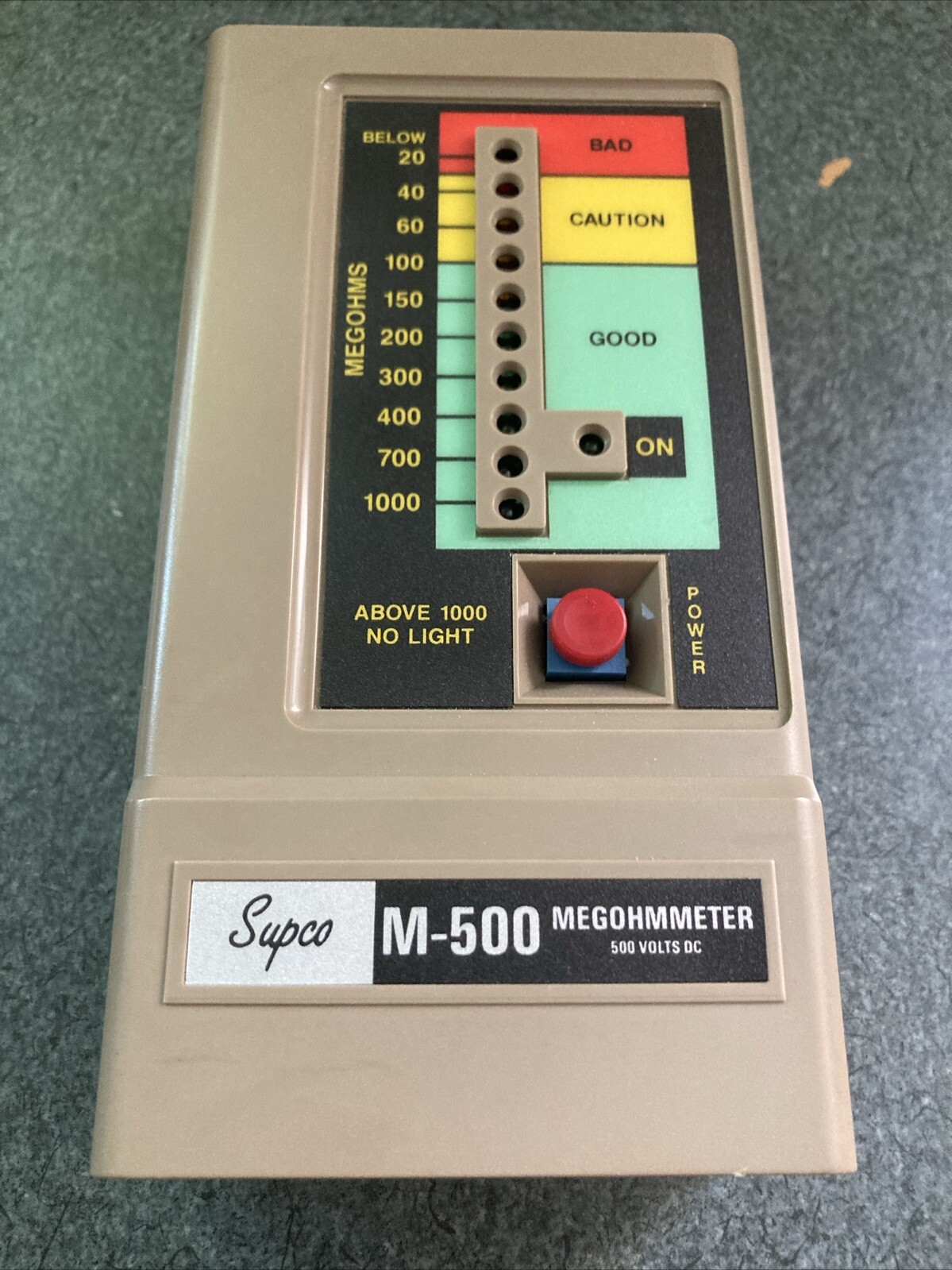 supco-m500-insulation-tester-electronic-megohmmeter-ebay