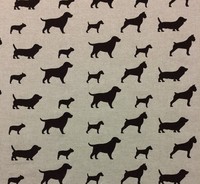 Designer Dog Party Silhouette Chocolate Brown Dachshund Fabric By Yard 54w Designer Dog Party Silhouette Chocolate Brown Dachshund Fabric By Yard 54w