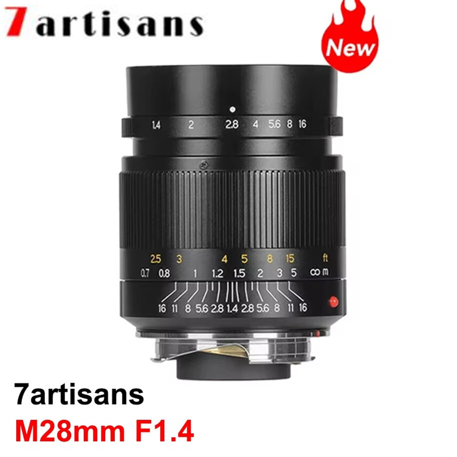 7Artisans 28mm F1.4 Large Aperture Zoom Lens for Leica M-Mount