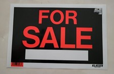 4- 8"x 12" Plastic Sale Signs for Car and Auto Sales - Flexible  Highly Visible