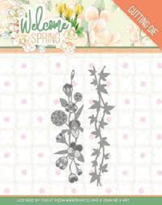 FIND IT MEDIA Cutting Die WELCOME SPRING - FLOWERS N LEAF BORDERS