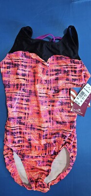 NWT Motionwear Gymnastics Leotard SA Small Adult Colorful