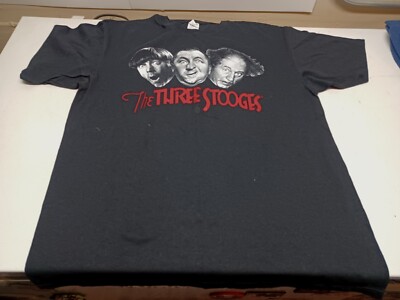 NEW Three Stooges Shirt Mens XLarge Black Graphic Tee Anvil 
