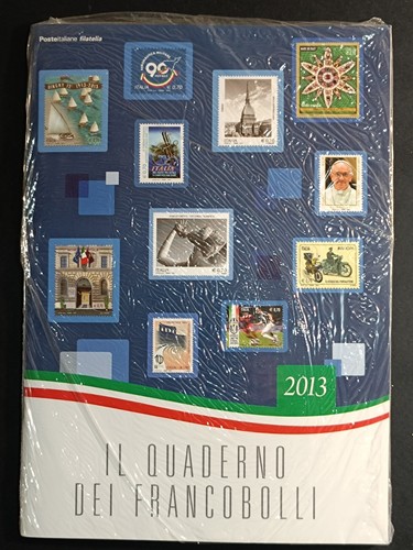 SOTTOFACCIALE 2013 MNH + IL QUADERNO DEI FRANCOBOLLI INCELLOFANATO