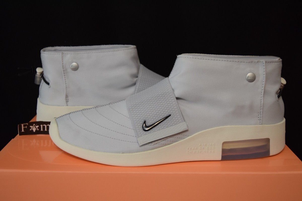 Size 11.5 - Nike Air Fear Of God Moc Pure Platinum for sale online