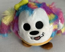 Disney Goofy Rainbow Tie Dye Plush Squeeze Slow Rise Ball S3