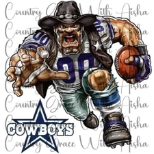 Sublimation Transfer Print Dallas Cowboys Football Ready To Press Heat Transfer