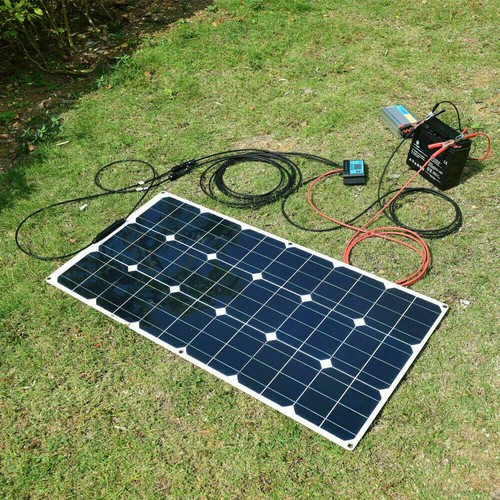 Kit de Panel Solar Flexible 200W con Alta Eficiencia para Casa Rural Barco Coche Exterior - Imagen 8 de 12