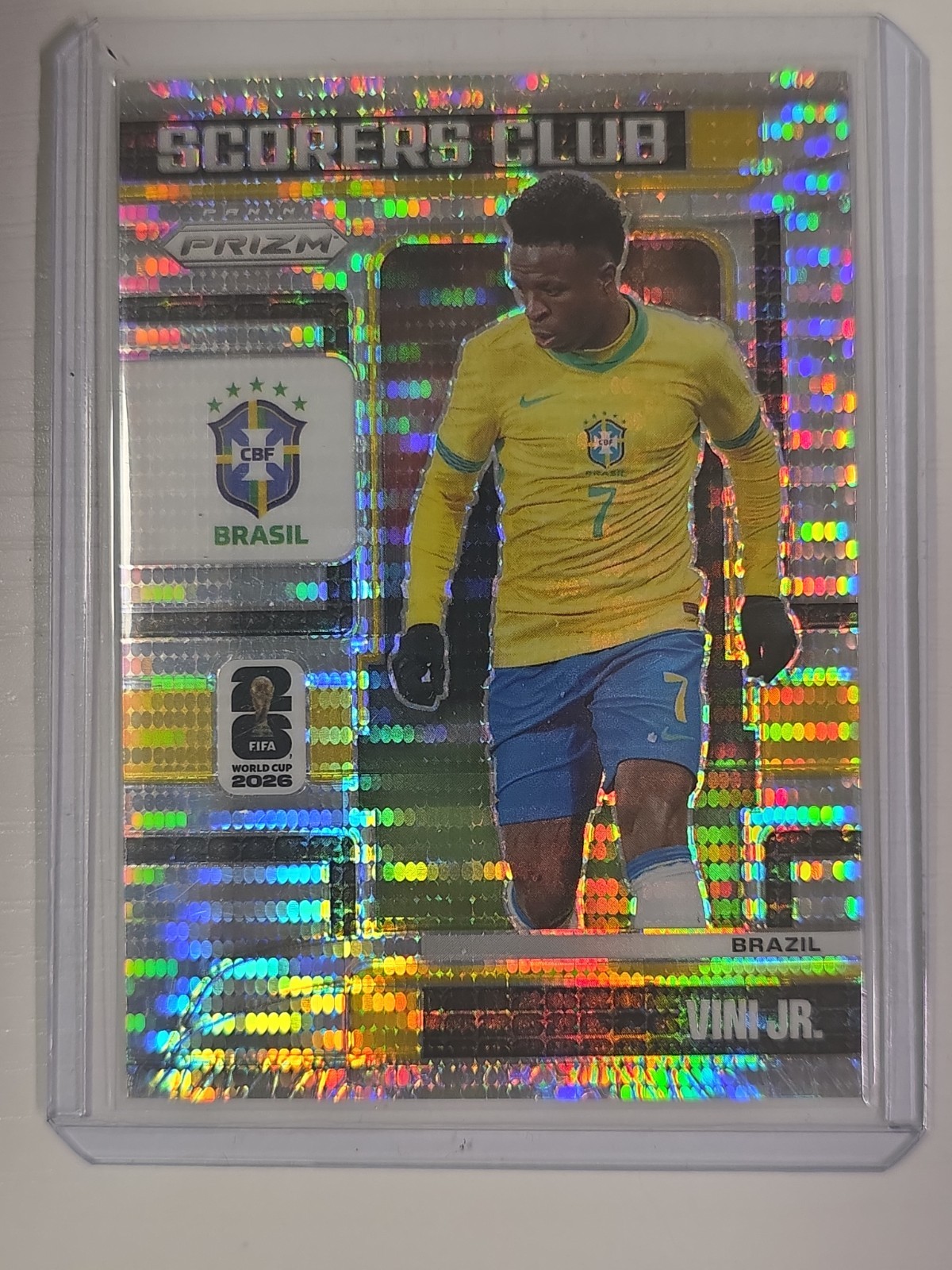 2026 Panini Prizm FIFA World Cup Scorers Club Vini Jr. Preferred Prizm Brazil