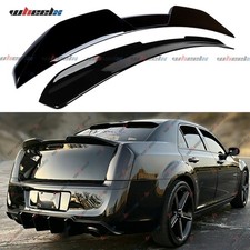 Gloss Black M Style Trunk Spoilerv Style Rear Roof Wing For 11-23 Chrysler 300