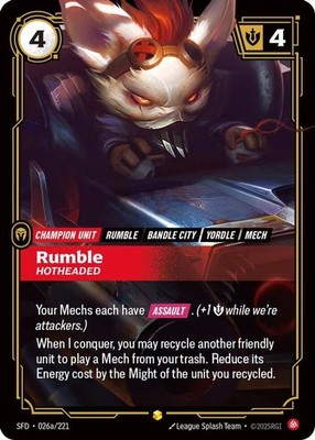Riftbound Rumble (26a/302) Spiritforged NM FOIL- Alternate Art