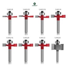 1/4 Shank Slot Cutter T-Slot Rabbet Box Slotting Biscuit Router Bit Set Jointing
