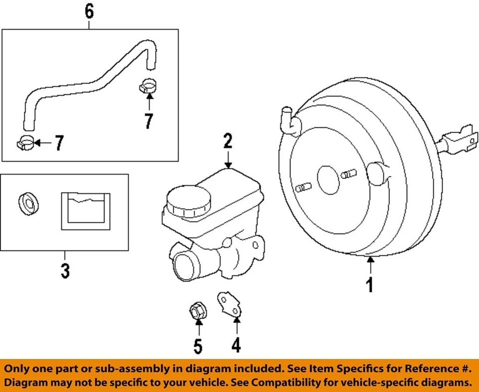 Cilindro maestro de freno usado se adapta a: Subaru Impreza 2012 AT CVT grado A Foto 3 de 4