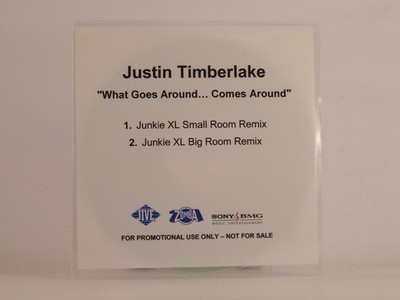 JUSTIN TIMBERLAKE WHAT GOES AROUND .. COMES AROUND (K80) 2 Track Promo CD Single