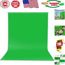 5x7ft Chromakey Green Screen Backdrop for Professional Streaming and Photography