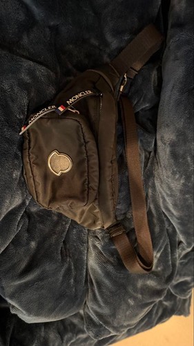 Moncler Black Body Bag Waist Pouch Japanese Designer Vintage Nylon Unisex